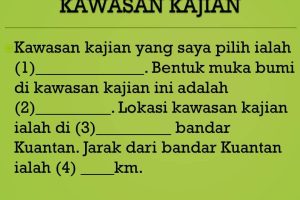 KAWASAN KAJIAN