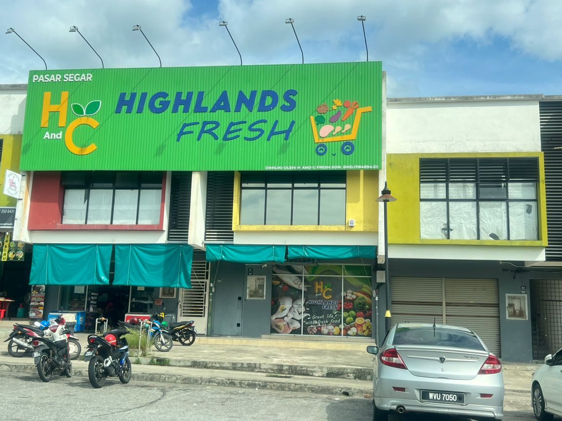 pasar segar h and c highlands fresh salak tinggi